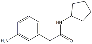 2-(3-aminophenyl)-N-cyclopentylacetamide Structure