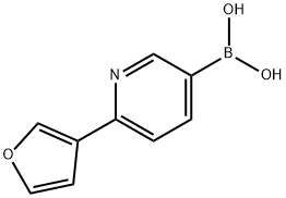 (6-(furan-3-yl)pyridin-3-yl)boronic acid Structure