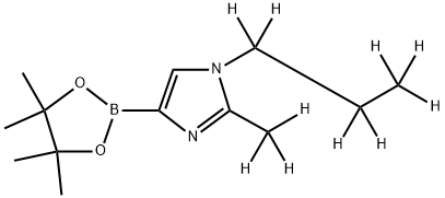 [1-(n-Propyl)-2-methyl-d10]-imidazole-4-boronic acid pinacol ester Struktur