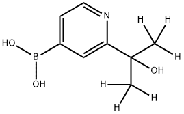 2-(2-HYDROXYPROPAN-2-YL-d6)-PYRIDINE-4-BORONIC ACID Struktur