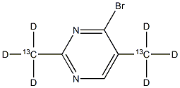 1227959-04-7 4-Bromo-2-(dimethylamono-13C, d3)pyrimidine