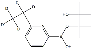 6-(Ethyl-d5)-pyridine-2-boronic acid pinacol ester Struktur