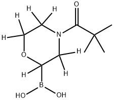 N-Pivaloyl-(morpholine-d7)-2-boronic acid Struktur