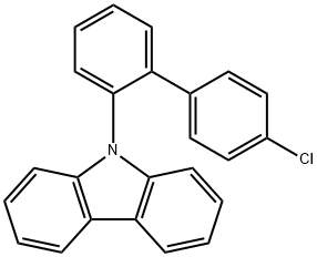 9-(4'-chloro-[1,1'-biphenyl]-2-yl)-9H-carbazole Struktur