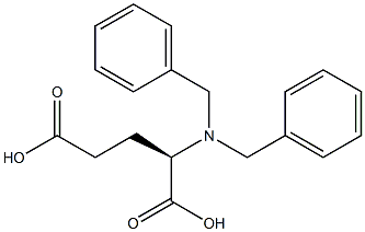(R)-2-(dibenzylamino)pentanedioic acid Struktur
