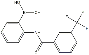 2-[3-(Trifluoromethyl)benzamido]phenylboronic Acid Structure