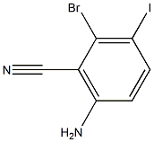 6-AMINO-2-BROMO-3-IODOBENZONITRILE 结构式