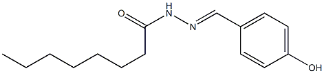 (E)-N'-(4-hydroxybenzylidene)octanehydrazide Structure