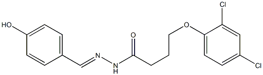 (E)-4-(2,4-dichlorophenoxy)-N'-(4-hydroxybenzylidene)butanehydrazide