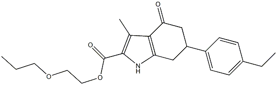 2-propoxyethyl 6-(4-ethylphenyl)-3-methyl-4-oxo-4,5,6,7-tetrahydro-1H-indole-2-carboxylate
