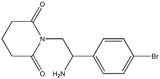 1-(2-amino-2-(4-bromophenyl)ethyl)piperidine-2,6-dione Structure