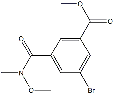 methyl 3-bromo-5-(methoxy(methyl)carbamoyl)benzoate Structure