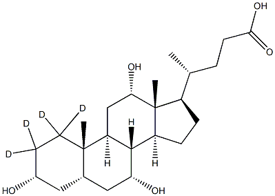 Cholic Acid-D4 化学構造式