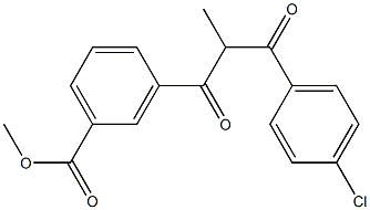 methyl 3-(3-(4-chlorophenyl)-2-methyl-3-oxopropanoyl)benzoate|