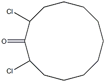 2,12-二氯环十二酮, , 结构式