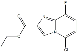 5-Chloro-8-fluoro-imidazo[1,2-a]pyridine-2-carboxylic acid ethyl ester Struktur