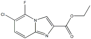 6-Chloro-5-fluoro-imidazo[1,2-a]pyridine-2-carboxylic acid ethyl ester Struktur