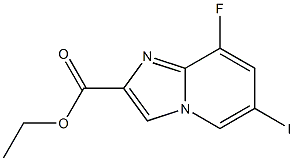 8-Fluoro-6-iodo-imidazo[1,2-a]pyridine-2-carboxylic acid ethyl ester Structure