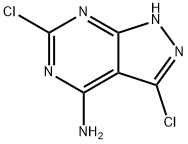 3,6-Dichloro-1H-pyrazolo[3,4-d]pyrimidin-4-amine Struktur