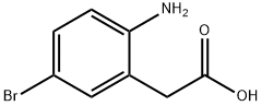 2-氨基-5-溴苯乙酸, 737702-63-5, 结构式