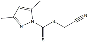 Cyanomethyl (3,5-Dimethyl-1H-pyrazole)-carbodithioate 95% Structure