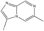 3-Iodo-6-methyl-imidazo[1,2-a]pyrazine Struktur