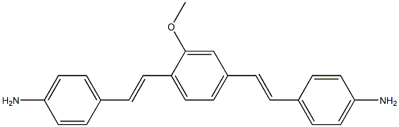 1,4-bis(4-aminophenylethenyl)-2-methoxybenzene Structure