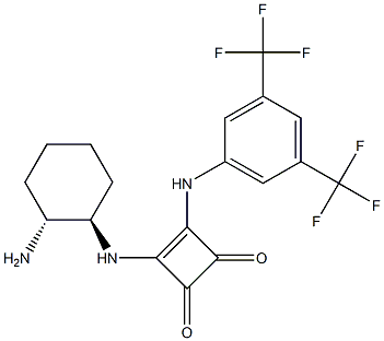 3-[(1R,2R)-2-Aminocyclohexylamino]-4-[3,5-
bis(trifluoromethyl)phenylamino]cyclobut-3-ene-1,2-
dione|3-[(1R,2R)-2-Aminocyclohexylamino]-4-[3,5-
bis(trifluoromethyl)phenylamino]cyclobut-3-ene-1,2-
dione