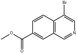 甲基 4-溴异喹啉-7-甲酸基酯 结构式