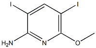 3,5-Diiodo-6-methoxy-pyridin-2-ylamine Structure