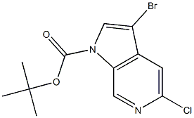 3-Bromo-5-chloro-pyrrolo[2,3-c]pyridine-1-carboxylic acid tert-butyl ester