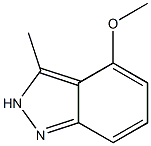 4-Methoxy-3-methyl-2H-indazole,,结构式