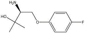 (S)-3-amino-4-(4-fluorophenoxy)-2-methylbutan-2-ol Struktur