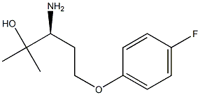 (S)-3-amino-5-(4-fluorophenoxy)-2-methylpentan-2-ol Structure