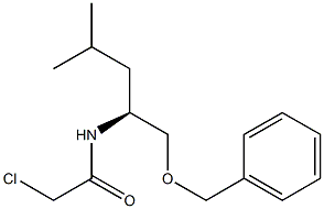 (S)-N-(1-(benzyloxy)-4-methylpentan-2-yl)-2-chloroacetamide Structure