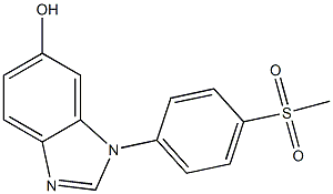 1-(4-(methylsulfonyl)phenyl)-1H-benzo[d]imidazol-6-ol Structure