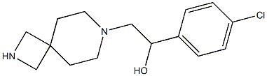 1-(4-chlorophenyl)-2-(2,7-diazaspiro[3.5]nonan-7-yl)ethanol Struktur