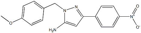 1-(4-methoxybenzyl)-3-(4-nitrophenyl)-1H-pyrazol-5-amine Structure