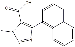 1-methyl-4-(naphthalen-1-yl)-1H-1,2,3-triazole-5-carboxylic acid Struktur