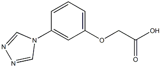 2-(3-(4H-1,2,4-triazol-4-yl)phenoxy)acetic acid Struktur