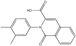 2-(3,4-dimethylphenyl)-1-oxo-1,2-dihydroisoquinoline-3-carboxylic acid Structure