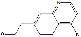 2-(4-bromoquinolin-7-yl)acetaldehyde,,结构式