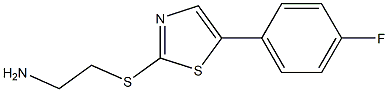 2-(5-(4-fluorophenyl)thiazol-2-ylthio)ethanamine,,结构式