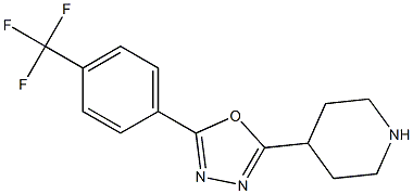  2-(piperidin-4-yl)-5-(4-(trifluoromethyl)phenyl)-1,3,4-oxadiazole