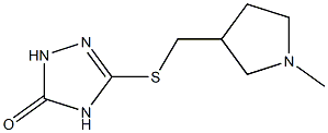 3-((1-methylpyrrolidin-3-yl)methylthio)-1H-1,2,4-triazol-5(4H)-one Structure