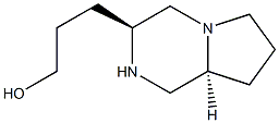 3-((3S,8aS)-octahydropyrrolo[1,2-a]pyrazin-3-yl)propan-1-ol Struktur