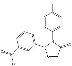  3-(4-fluorophenyl)-2-(3-nitrophenyl)thiazolidin-4-one