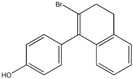 4-(2-bromo-3,4-dihydronaphthalen-1-yl)phenol Structure