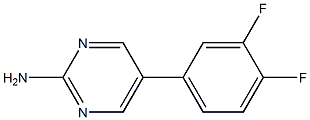 5-(3,4-difluorophenyl)pyrimidin-2-amine Struktur