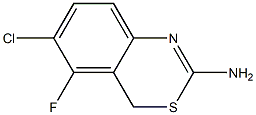 6-chloro-5-fluoro-4H-benzo[d][1,3]thiazin-2-amine Structure
